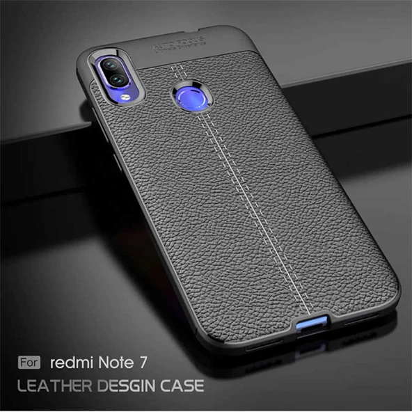 Xiaomi Redmi Note 7 - Kılıf Auto Focus Karbon Niss Silikon Kapak - Resim 3