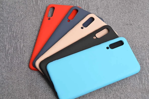 Samsung Galaxy A50 - Kılıf Mat Koruyucu içi Kadife İnci Silikon - Resim 4