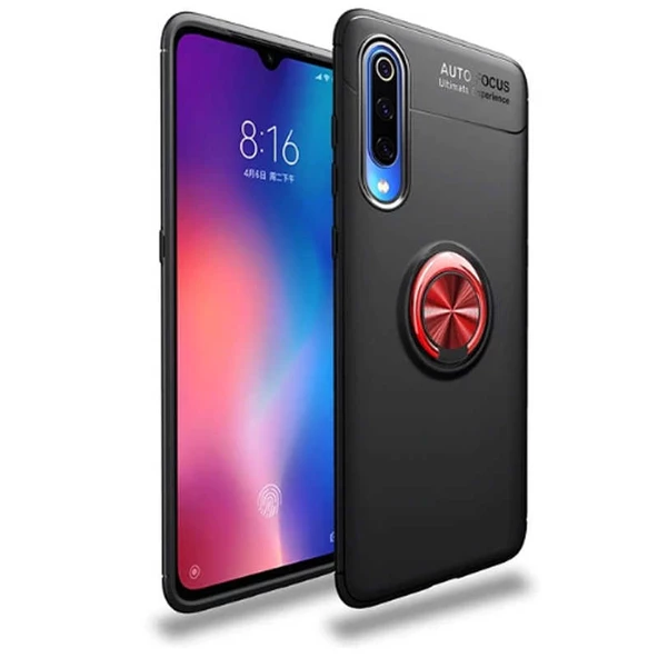 Samsung Galaxy A70 - Kılıf Yüzüklü Karbon Ravel Silikon Kapak