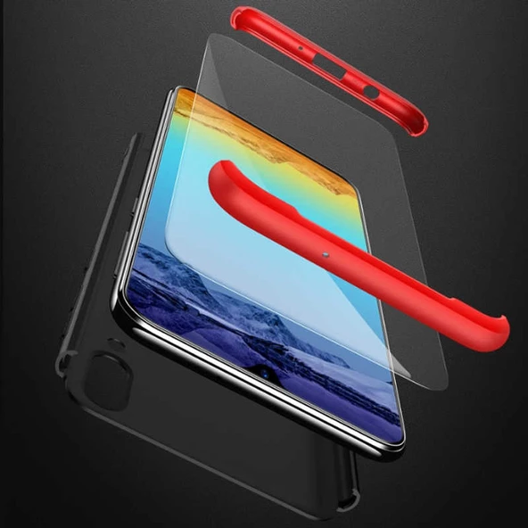 Samsung Galaxy M10 - Kılıf Parmak izi Yapmayan 3 Parça Ays Kapak - Resim 2