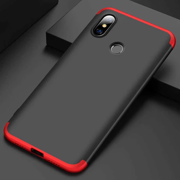 Xiaomi Mi 8 SE - Kılıf Parmak izi Yapmayan 3 Parça Ays Kapak - Resim 3