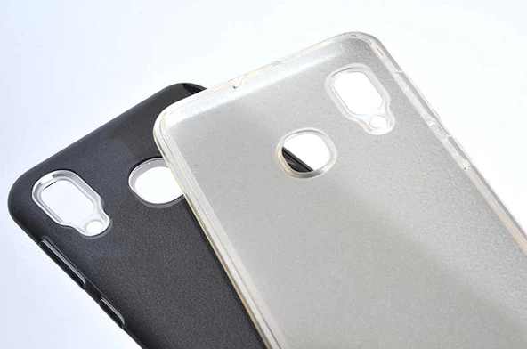 Samsung Galaxy A20 - Kılıf Simli Koruyucu Shining Silikon - Resim 3