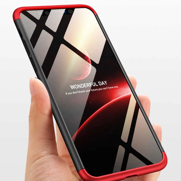 Apple iPhone XS Max 6.5 - Kılıf Parmak izi Yapmayan 3 Parça Ays Kapak - Resim 7