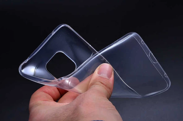 Huawei Mate 20 Pro - Kılıf Şeffaf Soft Slim Fitt Süper Silikon Kapak - Resim 2