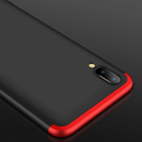 Samsung Galaxy M10 - Kılıf Parmak izi Yapmayan 3 Parça Ays Kapak - Resim 4