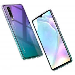 Huawei P30 - Kılıf Şeffaf Soft Slim Fitt Süper Silikon Kapak - Resim 3