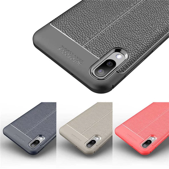 Samsung Galaxy M10 - Kılıf Auto Focus Karbon Niss Silikon Kapak - Resim 2