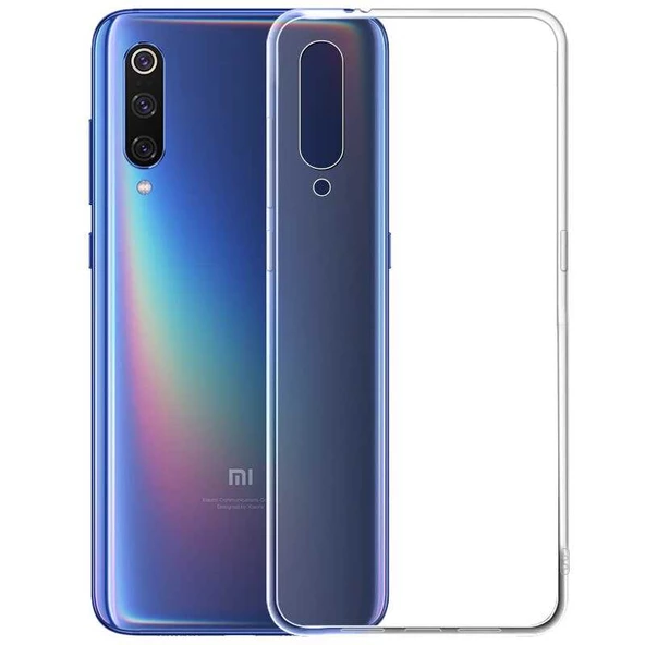 Xiaomi Mi 9 - Kılıf Şeffaf Soft Slim Fitt Süper Silikon Kapak - Resim 4