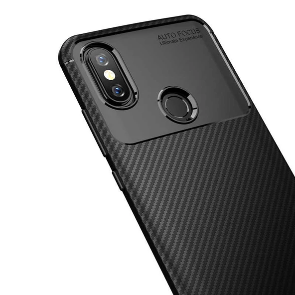Xiaomi Mi A2 Lite - Kılıf Auto Focus Karbon Negro Silikon Kapak - 4