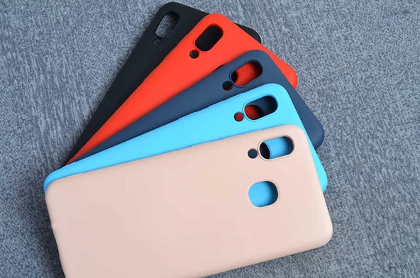 Samsung Galaxy A20 - Kılıf Mat Koruyucu içi Kadife İnci Silikon - Resim 4