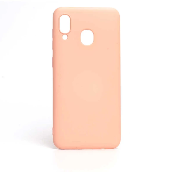 Samsung Galaxy A20 - Kılıf Mat Koruyucu içi Kadife İnci Silikon ürün görseli