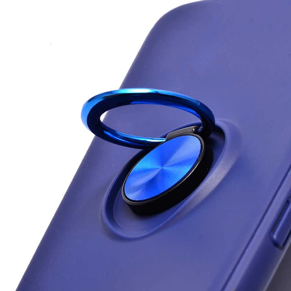 Samsung Galaxy J6 Plus - Kılıf Yüzüklü Karbon Ravel Silikon Kapak - Resim 4