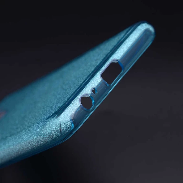 Samsung Galaxy J8 - Kılıf Simli Koruyucu Shining Silikon - Resim 2