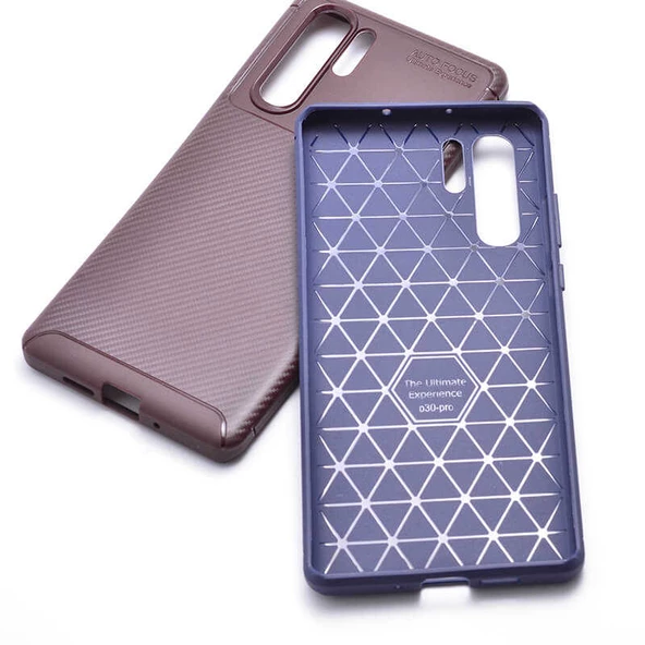 Huawei P30 Pro - Kılıf Auto Focus Karbon Negro Silikon Kapak - Resim 2