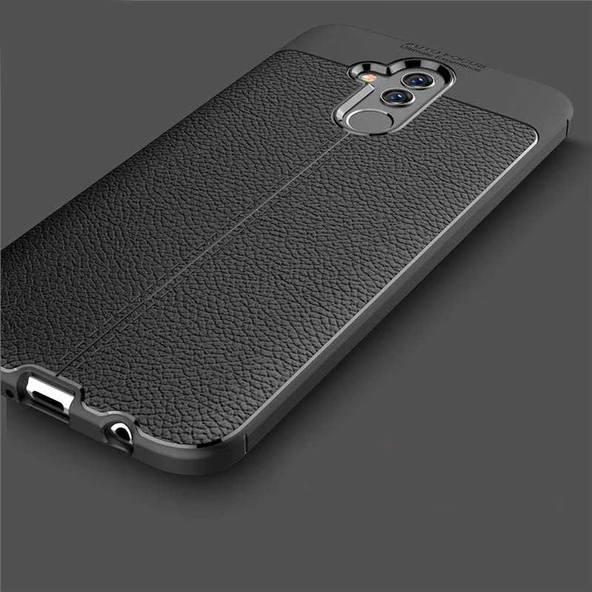 Huawei Mate 20 Lite - Kılıf Auto Focus Karbon Niss Silikon Kapak - Resim 5