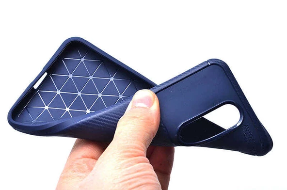 Oppo RX17 Pro - Kılıf Auto Focus Karbon Negro Silikon Kapak - Resim 3