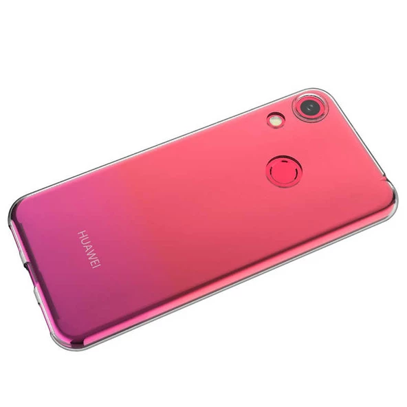Huawei Honor 8A - Kılıf Şeffaf Soft Slim Fitt Süper Silikon Kapak - Resim 4