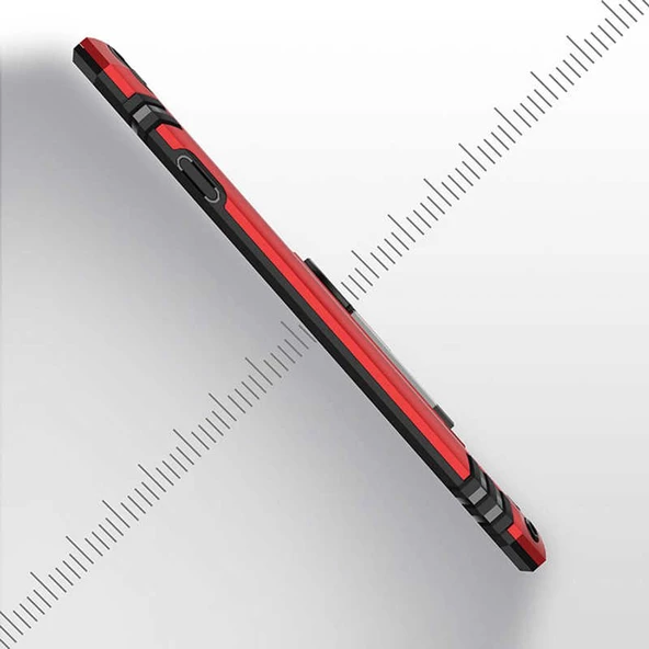 Apple iPhone 8 - Kılıf Yüzüklü Zırh Tank Vega Kapak - Resim 2