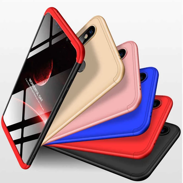 Xiaomi Mi 8 SE - Kılıf Parmak izi Yapmayan 3 Parça Ays Kapak - Resim 7