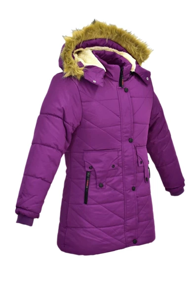 Kız Çocuk Kapüşonlu Mont BS-2015 - Resim 11