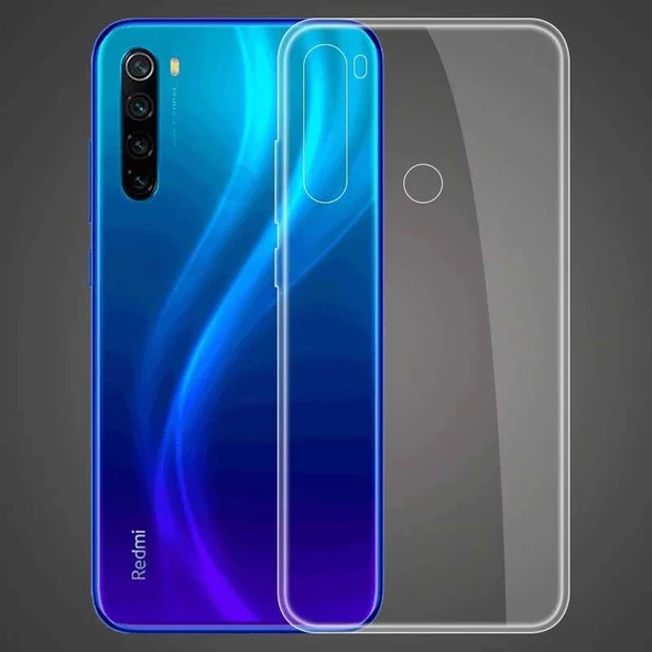 Xiaomi Redmi Note 8 - Kılıf Şeffaf Soft Slim Fitt Süper Silikon Kapak