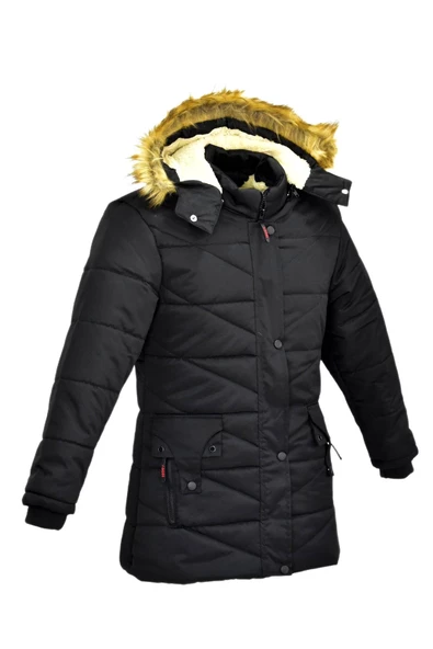 Kız Çocuk Kapüşonlu Mont BS-2015 - Resim 8