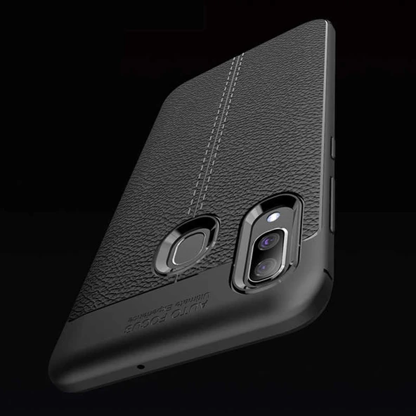 Samsung Galaxy A10S - Kılıf Auto Focus Karbon Niss Silikon Kapak - Resim 3