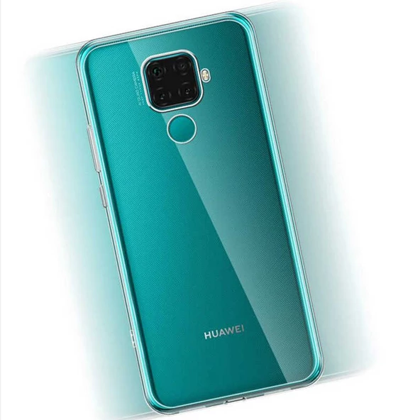 Huawei Mate 30 Lite - Kılıf Şeffaf Soft Slim Fitt Süper Silikon Kapak - Resim 2