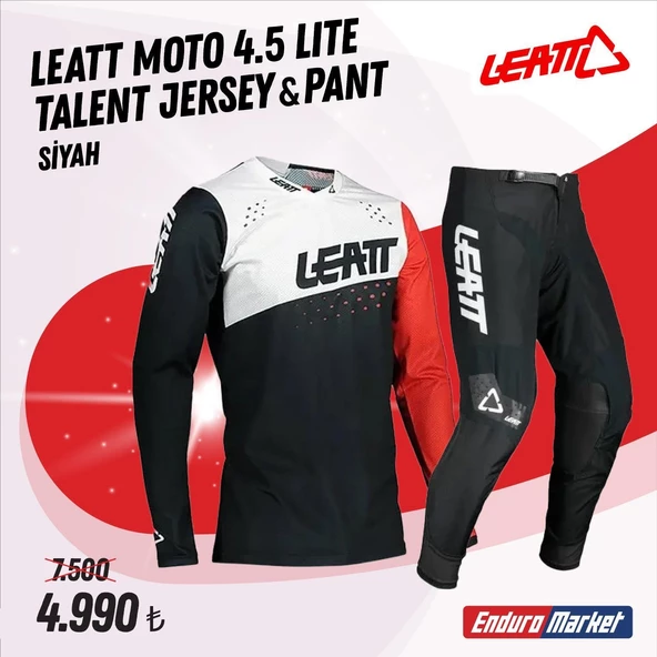 LEATT MOTO 4.5 LITE TALENT SİYAH JERSEY PANTOLON TAKIM