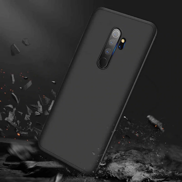 Xiaomi Redmi Note 8 Pro - Kılıf Parmak izi Yapmayan 3 Parça Ays Kapak - 5