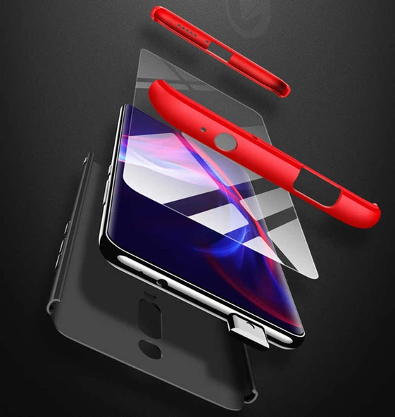 Xiaomi Mi 9T - Kılıf Parmak izi Yapmayan 3 Parça Ays Kapak - 4