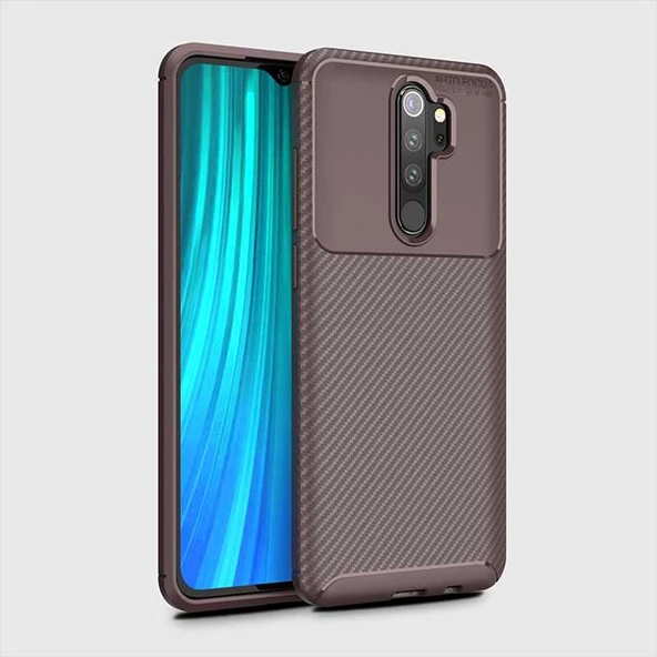 Xiaomi Redmi Note 8 Pro - Kılıf Auto Focus Karbon Negro Silikon Kapak