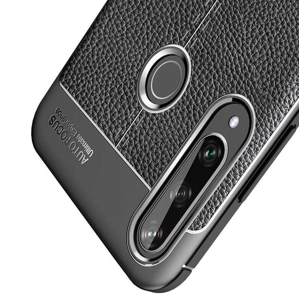 Huawei P40 Lite E - Kılıf Auto Focus Karbon Niss Silikon Kapak - 6