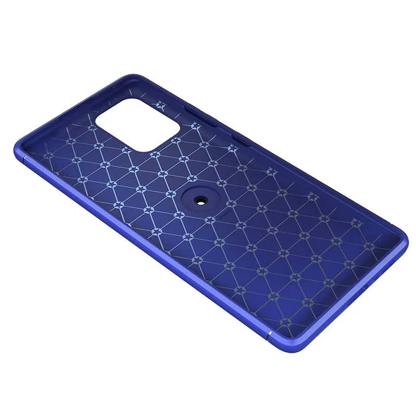 Samsung Galaxy A91 (S10 Lite) - Kılıf Yüzüklü Karbon Ravel Silikon Kapak - 7