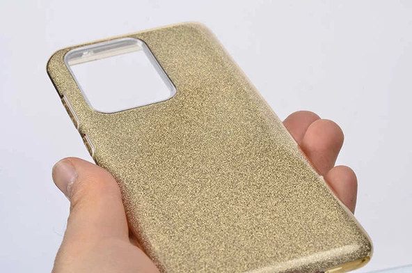 Samsung Galaxy S20 Ultra - Kılıf Simli Koruyucu Shining Silikon - 3