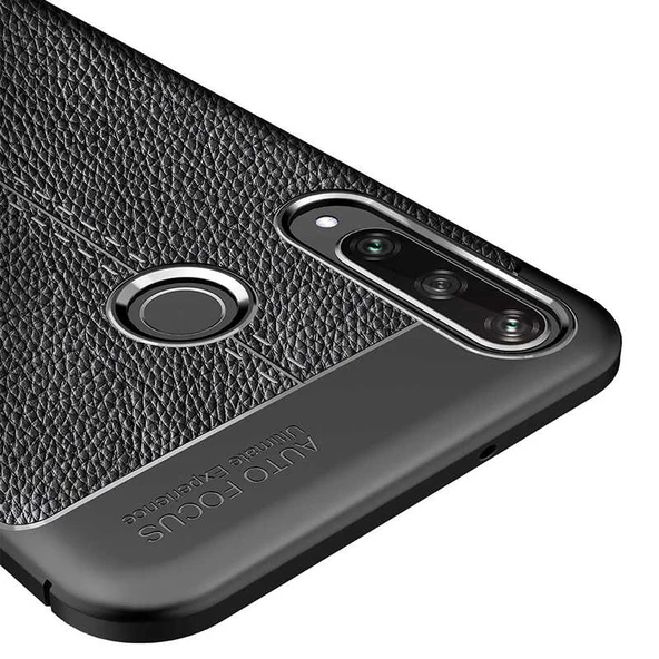Huawei P40 Lite E - Kılıf Auto Focus Karbon Niss Silikon Kapak - 5