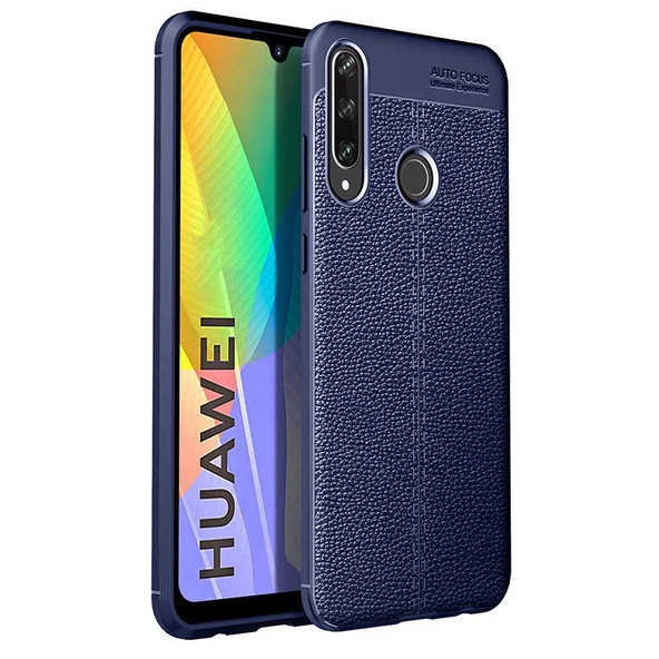 Huawei P40 Lite E - Kılıf Auto Focus Karbon Niss Silikon Kapak