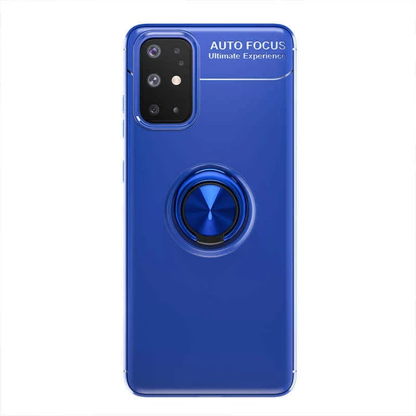 Samsung Galaxy A31 - Kılıf Yüzüklü Karbon Ravel Silikon Kapak