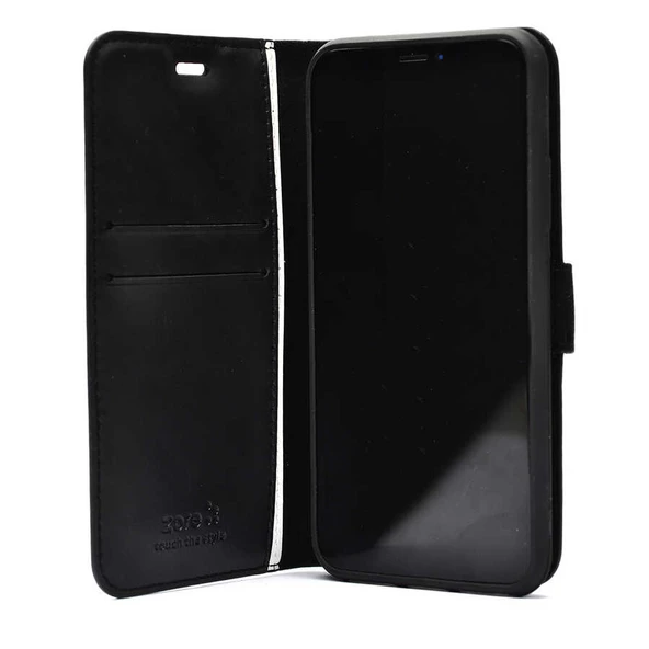 Apple iPhone 11 Pro Max - Kılıf 360 Full Koruma Kapakli Kartlikli Kart Bölmeli Cüzdan Kilif - 7