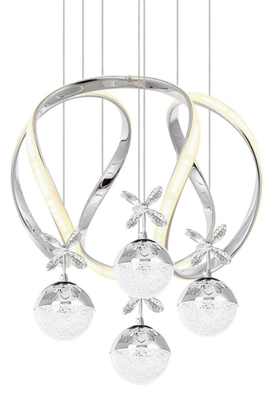 Eray Aydınlatma 1688-50 KR 4 Toplu Krom Led Avize - 3
