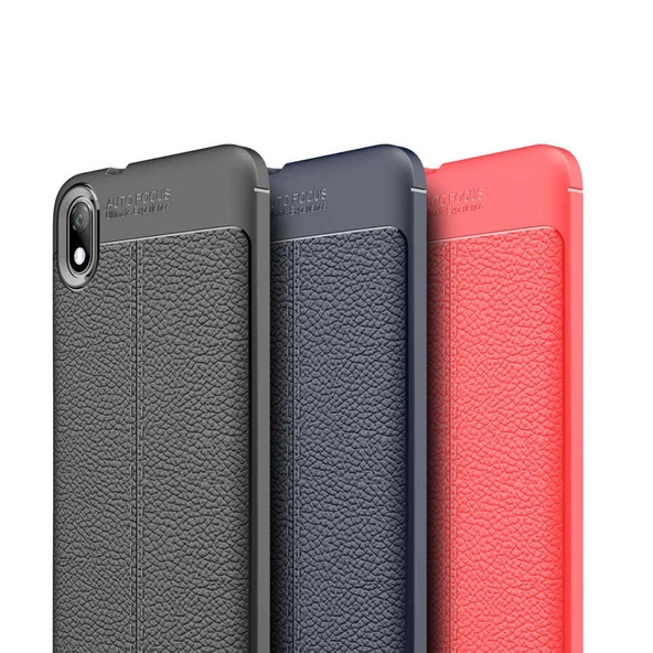 Xiaomi Redmi 7A - Kılıf Auto Focus Karbon Niss Silikon Kapak - 6