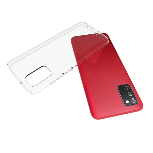 Samsung Galaxy A02S - Kılıf Şeffaf Soft Slim Fitt Süper Silikon Kapak - 7