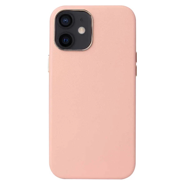 Apple iPhone 12 Mini - Kılıf Kablosuz Şarj Destekli Leathersafe Magsafe Kapak