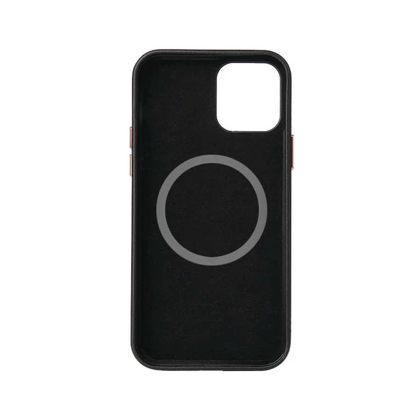 Apple iPhone 12 - Kılıf Kablosuz Şarj Destekli Leathersafe Magsafe Kapak - 2