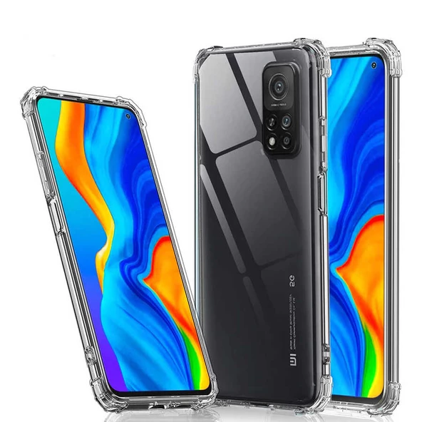 Xiaomi Mi 10T Pro 5G - Kılıf Kenar Köşe Korumalı Nitro Anti Shock Silikon