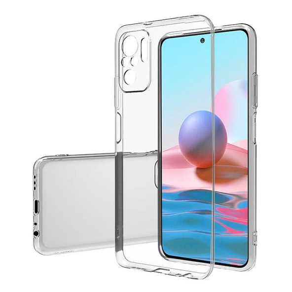 Xiaomi Redmi Note 10 Pro - Kılıf Şeffaf Soft Slim Fitt Süper Silikon Kapak