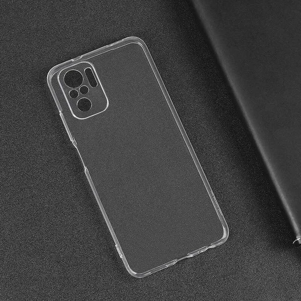 Xiaomi Redmi Note 10 - Kılıf Şeffaf Soft Slim Fitt Süper Silikon Kapak - 5