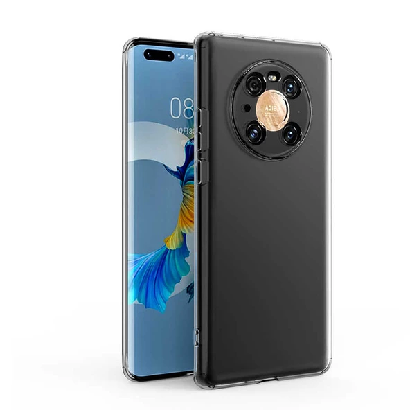 Huawei Mate 40 Pro - Kılıf Kamera Korumalı Süper Silikon Kapak - 5