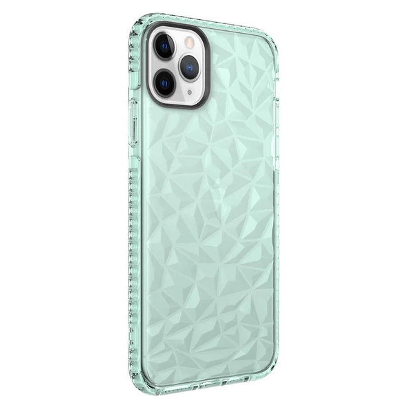 Apple iPhone 11 Pro Max - Kılıf Koruyucu Prizmatik Görünümlü Buzz Kapak - 1
