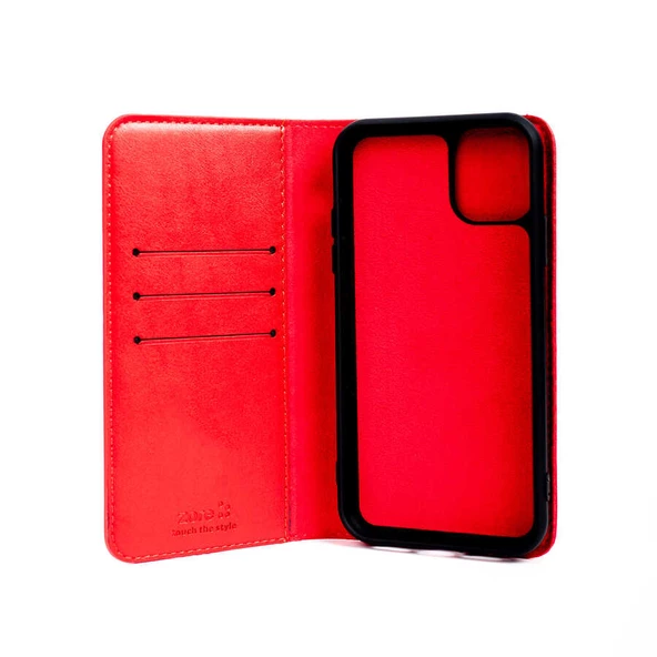 Apple iPhone 12 Pro Max - Kılıf 360 Full Koruma Kapakli Kartlikli Kart Bölmeli Multi Cüzdan Kilif - 2